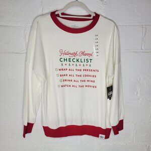 Hallmark Channel Women's Large Pullover Lightweight Graphic Sweatshirt